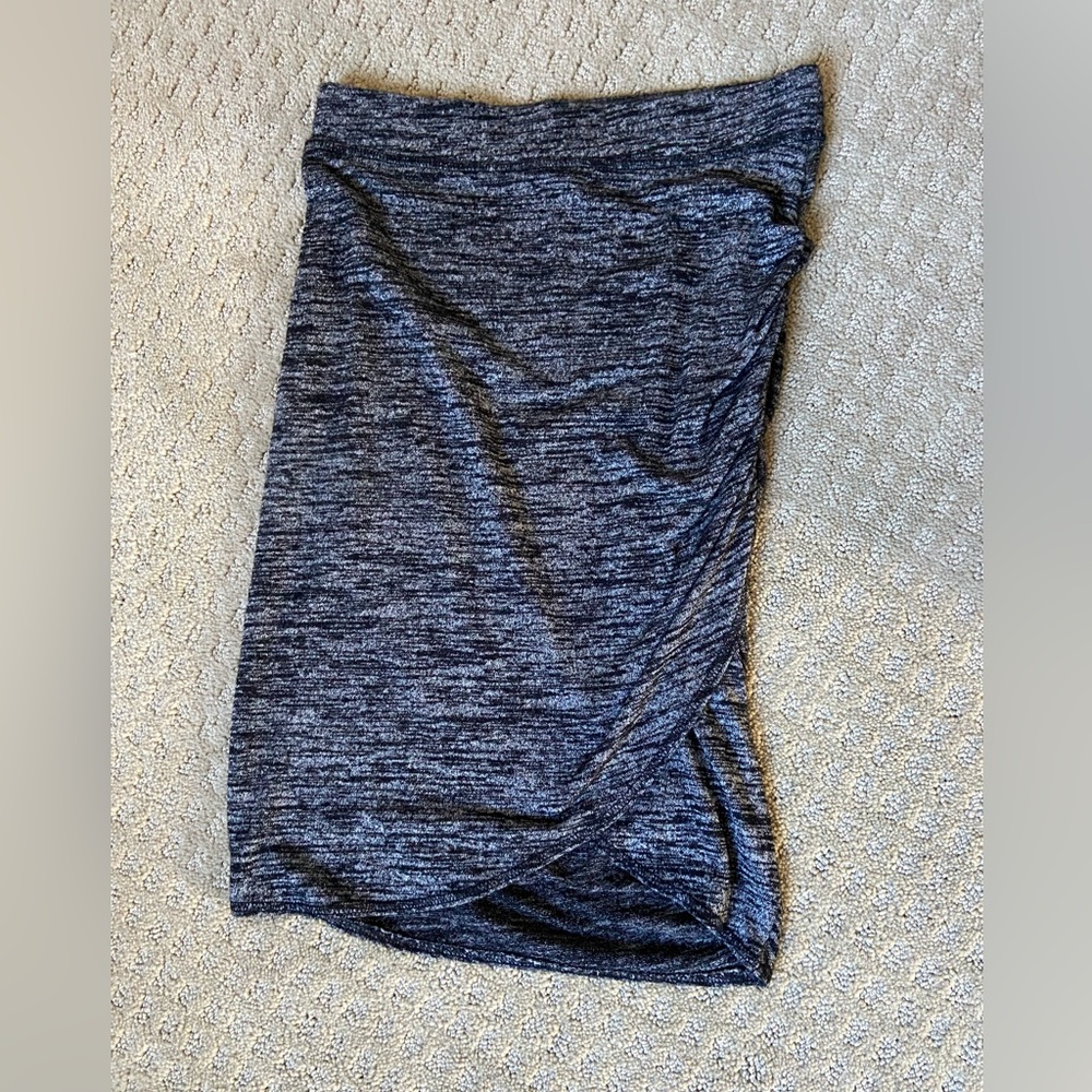 Wilfred Free charcoal knit wrap pencil skirt